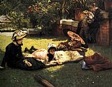 James Jacques Joseph Tissot Canvas Paintings - In the Sunshine